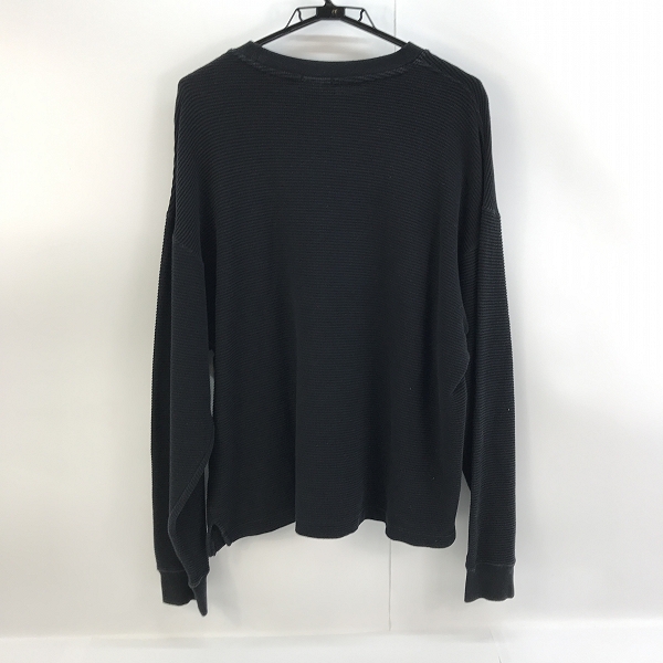 実際に弊社で買取させて頂いたLACOSTE/ラコステ JOURNAL STANDARD relume 別注 オーバーサイズ サーマル カットソー ブラック TH231LJ /Lの画像 1枚目