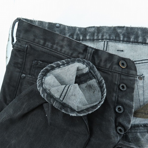 実際に弊社で買取させて頂いたISAMU KATAYAMA BACKLASH/バックラッシュ ストレッチデニム クラッシュストレート 1483-01C/Lの画像 2枚目