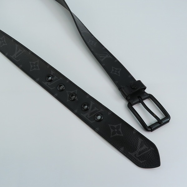 実際に弊社で買取させて頂いたLOUIS VUITTON/ルイヴィトン サンチュール ヴォヤジャー ベルト モノグラム エクリプス レザーベルト M0043 100/40の画像 3枚目