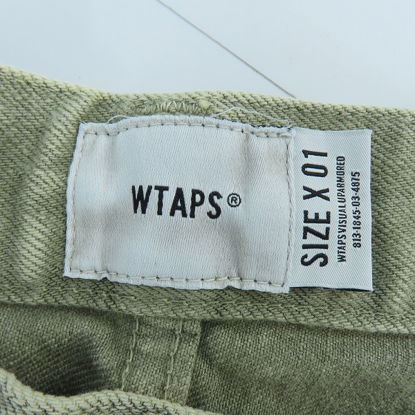 実際に弊社で買取させて頂いた【未使用】WTAPS/ダブルタップス 21AW BAGGY 01 バギーパンツ 212WVDT-PTM05 OLIVE DRAB/Sの画像 3枚目