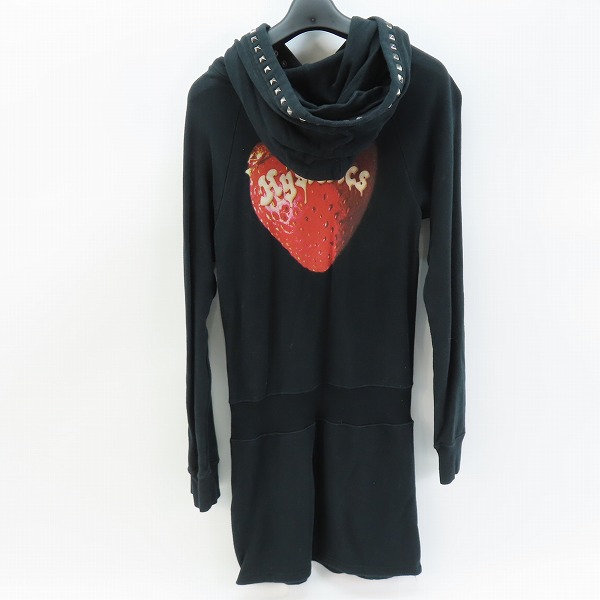 実際に弊社で買取させて頂いたHYSTERIC GLAMOUR/ヒステリックグラマー スカルスタッズパーカー ワンピース 0114CO07/Fの画像 1枚目