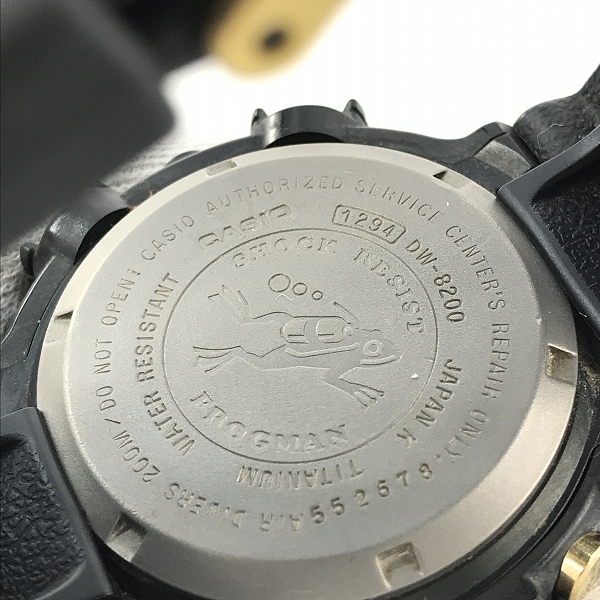 実際に弊社で買取させて頂いた【カスタム】G-SHOCK/Gショック FROGMAN/フロッグマン DW-8200の画像 3枚目