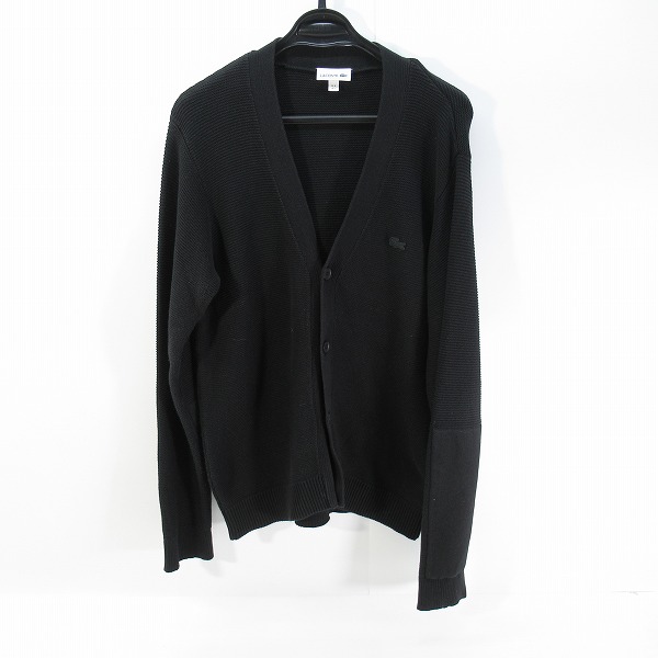 実際に弊社で買取させて頂いたLACOSTE/ラコステ ミリタリーニットカーディガン ブラック AH138EM /5