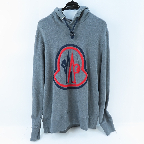 実際に弊社で買取させて頂いた【JPタグ】MONCLER/モンクレール MAGLIA プルオーバーパーカー グレー F20918G74610/XL
