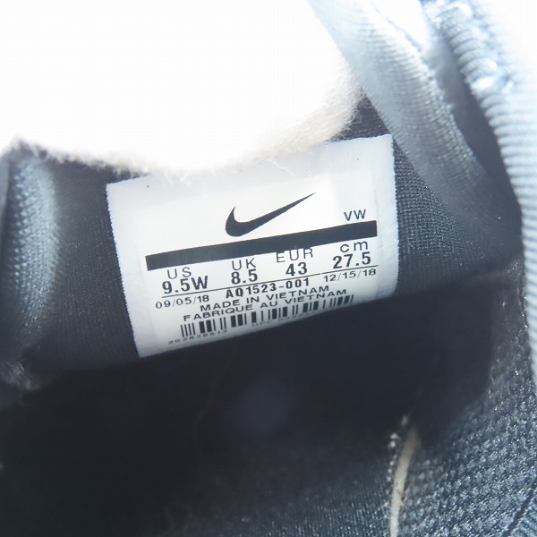 実際に弊社で買取させて頂いたNIKE GOLF/ナイキゴルフ ワイド エアズーム ビクトリー ゴルフシューズ ブラック AQ1523-001 /27.5cmの画像 5枚目