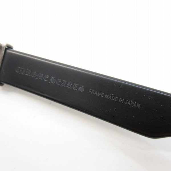 実際に弊社で買取させて頂いたCHROME HEARTS/クロムハーツ BAGDANG2-A マットブラック メガネフレーム/アイウェアの画像 3枚目