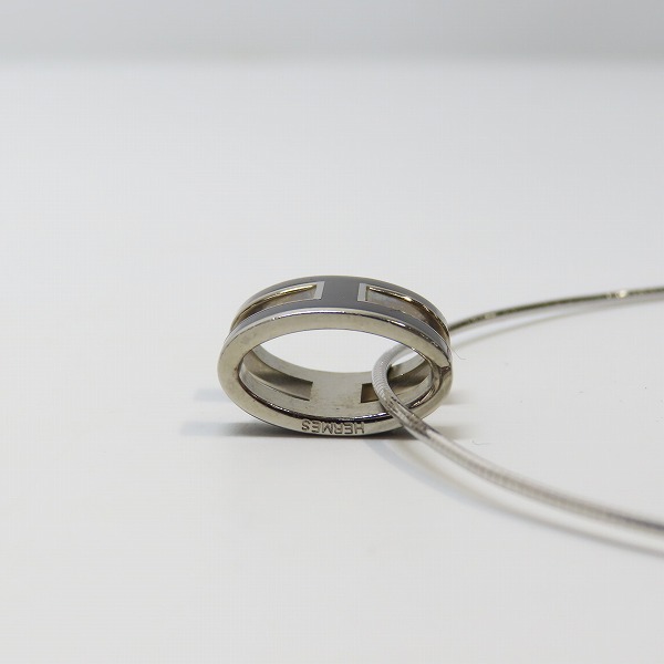 実際に弊社で買取させて頂いたHERMES/エルメス H チャーム ポップアッシュ ワイヤー ネックレスの画像 3枚目