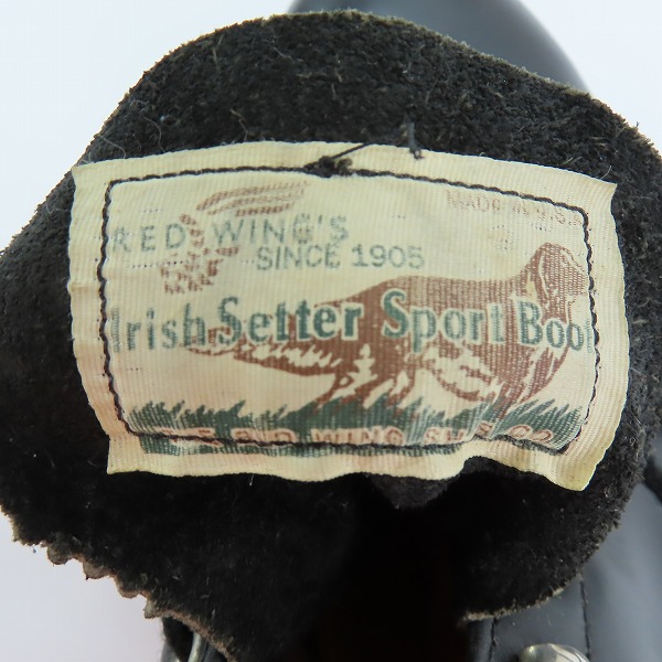 実際に弊社で買取させて頂いたRED WING/レッドウィング アイリッシュセッター ブーツ 復刻犬タグ/8.5の画像 4枚目