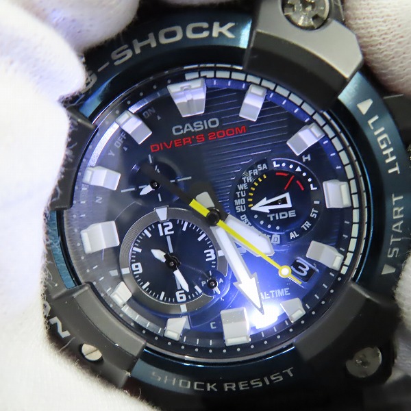 実際に弊社で買取させて頂いたG-SHOCK/Gショック FROGMAN/フロッグマン アナログ 電波ソーラー GWF-A1000C-1AJFの画像 6枚目