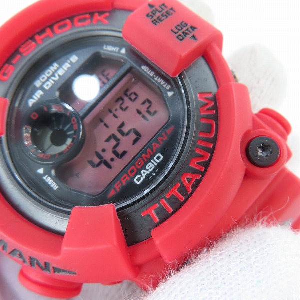 実際に弊社で買取させて頂いたG-SHOCK/Gショック FROGMAN 2000 赤潜水蛙 DW-8200NT2-4JRの画像 5枚目