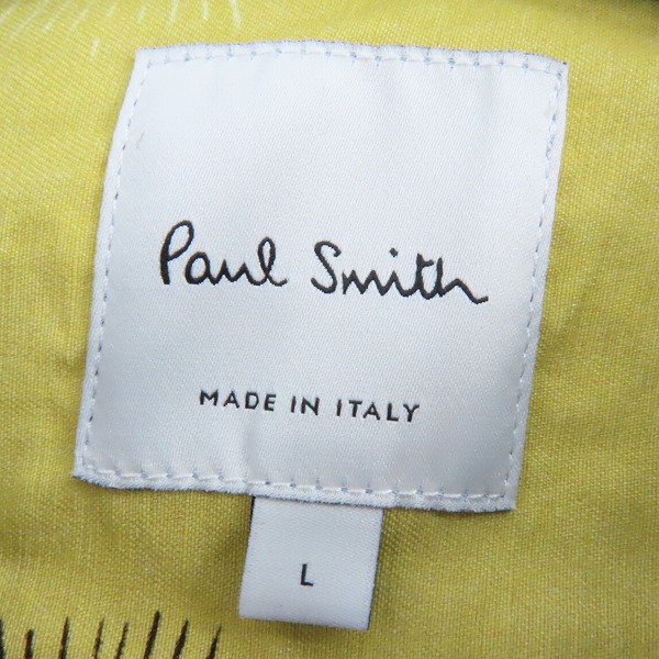 実際に弊社で買取させて頂いたPaul Smith/ポールスミス ブラック/半袖プリントシャツ/Lの画像 2枚目