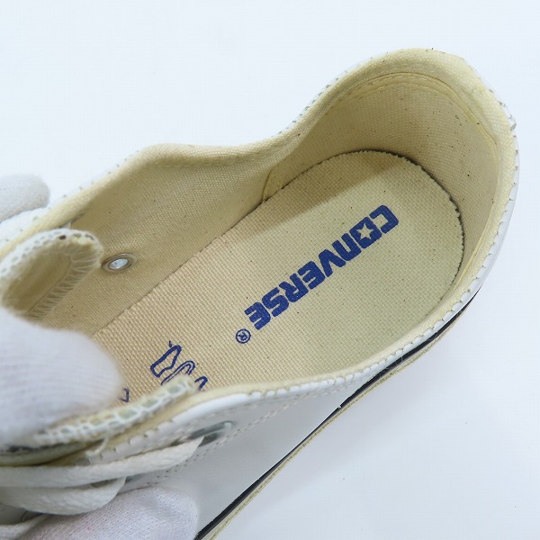 実際に弊社で買取させて頂いた(1)CONVERSE/コンバース LEATHER ALL STAR OX/レザー オールスター ホワイト 11552/26.0の画像 4枚目