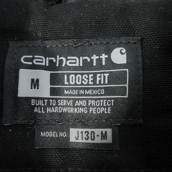 実際に弊社で買取させて頂いたCarhartt/カーハート ウォッシュドダックインシュレイティッドアクティブジャケット 104050-BLK /Mの画像 2枚目