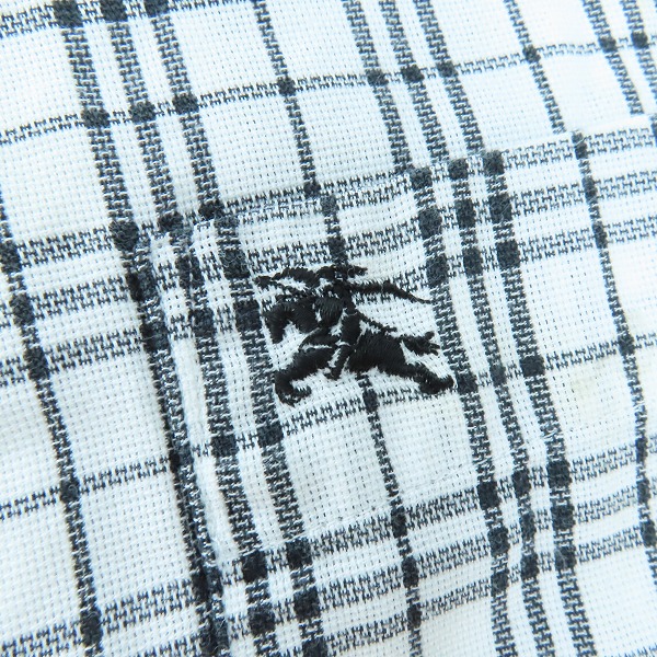 実際に弊社で買取させて頂いたBURBERRY GOLF/バーバリー ゴルフ チェック柄半袖シャツ Lの画像 5枚目