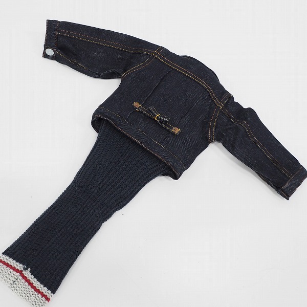 実際に弊社で買取させて頂いたEVISU GOLF/エヴィスゴルフ/エビス デニムジャケット型 ドライバー/1w用ヘッドカバーの画像 4枚目