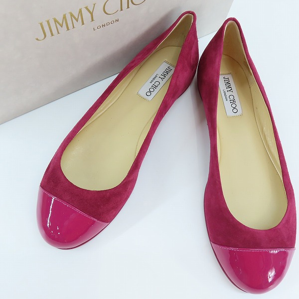実際に弊社で買取させて頂いたJIMMY CHOO/ジミーチュウ GAZE FLAT スエード フラットパンプス /36