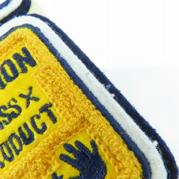 実際に弊社で買取させて頂いたTM ATHLETICS/ティーエムアスレチックス ヴィンテージ/ビンテージ 袖レザースタジャン 40の画像 7枚目