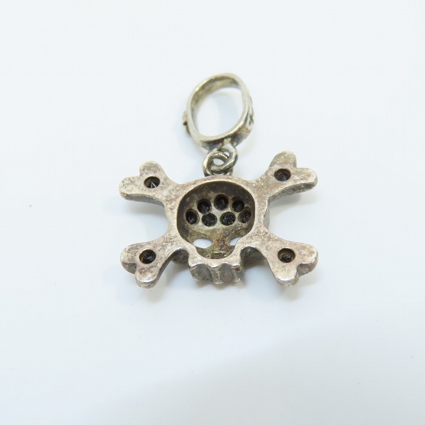 実際に弊社で買取させて頂いたLoree Rodkin/ローリーロドキン スモール フラット パヴェ スカル ペンダントの画像 2枚目