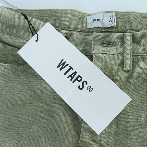 実際に弊社で買取させて頂いた【未使用】WTAPS/ダブルタップス 21AW BAGGY 01 バギーパンツ 212WVDT-PTM05 OLIVE DRAB/Sの画像 7枚目