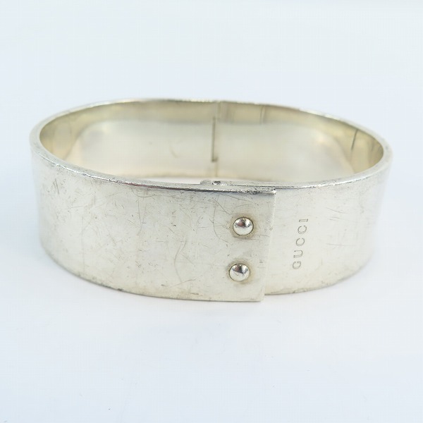 実際に弊社で買取させて頂いたGUCCI/グッチ 925 シルバー ブレスレット/バングルの画像 1枚目
