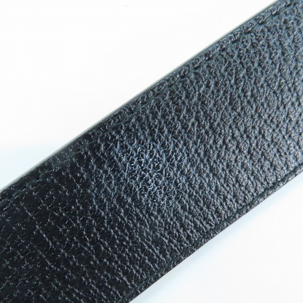 実際に弊社で買取させて頂いたGUCCI/グッチ GG/ダブルGバックル レザーベルト ブラック 406831 DJ20T/110 44の画像 6枚目