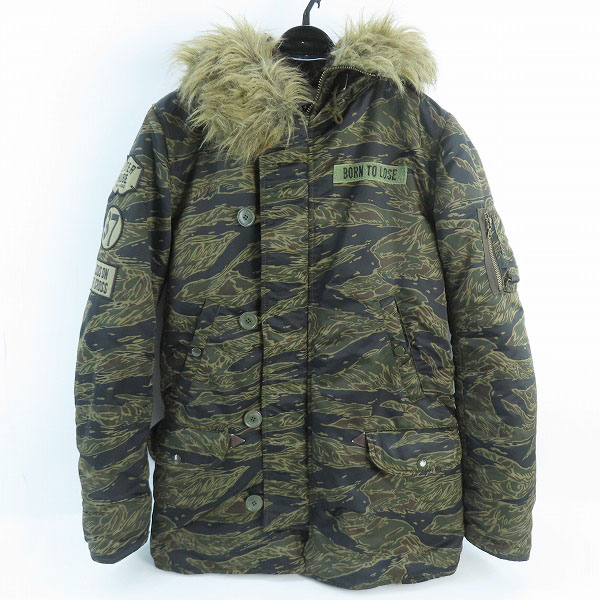 実際に弊社で買取させて頂いたHYSTERIC GLAMOUR/ヒステリックグラマー N-3B カモ 迷彩柄 フライトジャケット 4AC-0243/L