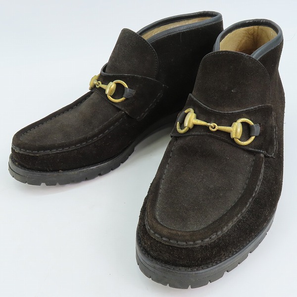 実際に弊社で買取させて頂いたGUCCI/グッチ ホースビット スウェードローファーシューズ 114 0067/42.5E