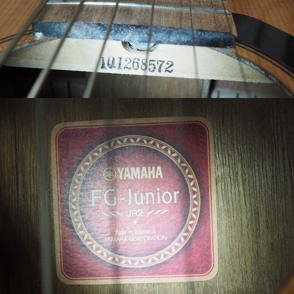 実際に弊社で買取させて頂いた★YAMAHA/ヤマハ FG-Junior JR2 アコースティックギター/ミニギター/ギタレレ ギグケース付の画像 4枚目