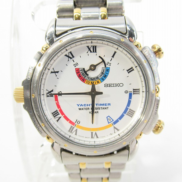 実際に弊社で買取させて頂いたSEIKO/セイコー YACHT TIMER/ヨットタイマー クォーツ メンズ 腕時計 8M37-7000【動作未確認】