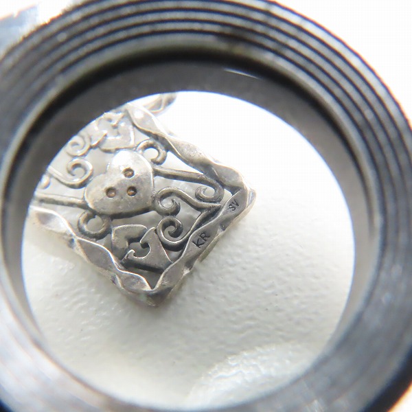 実際に弊社で買取させて頂いた【ギャラ付き】KONRON/コンロン アリスインワンダーランド トランプ ペンダントトップの画像 5枚目