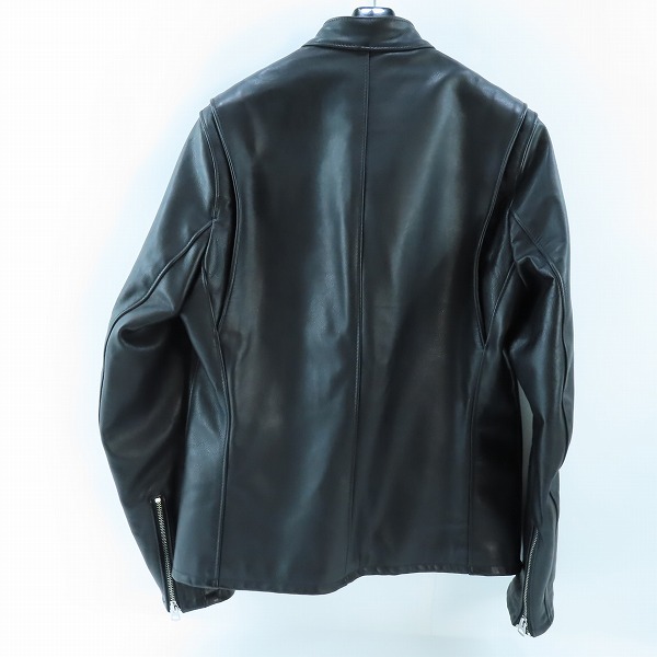 実際に弊社で買取させて頂いたSchott/ショット Retro Racer Jacket/レトロレーサージャケット シングルライダース 554/Sの画像 1枚目