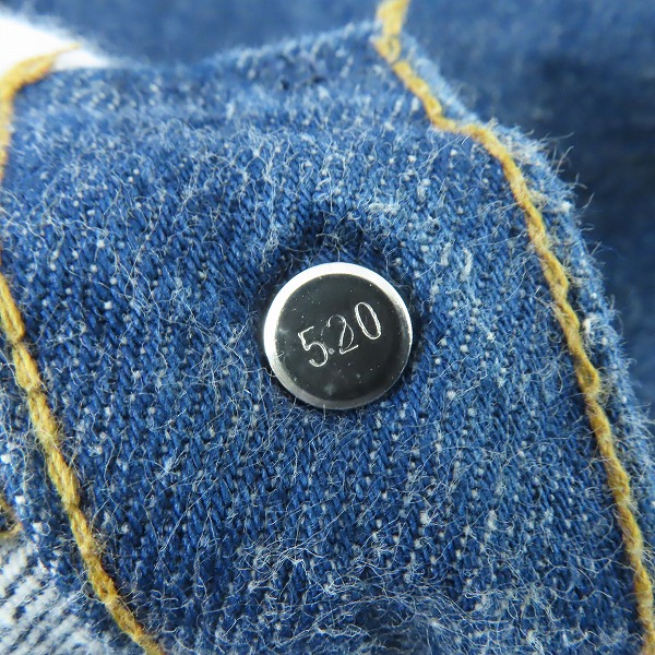 実際に弊社で買取させて頂いたLevi's/リーバイス 501xx  USA製 刻印520 ボタンフライ デニムパンツ /W31 L31の画像 7枚目