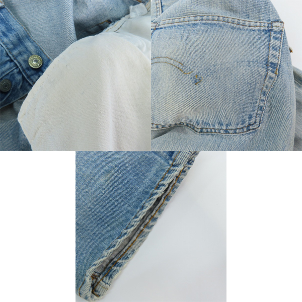 実際に弊社で買取させて頂いたLevis/リーバイス 501 刻印558 スモールe ボタンフライ デニムパンツ/35×34の画像 7枚目