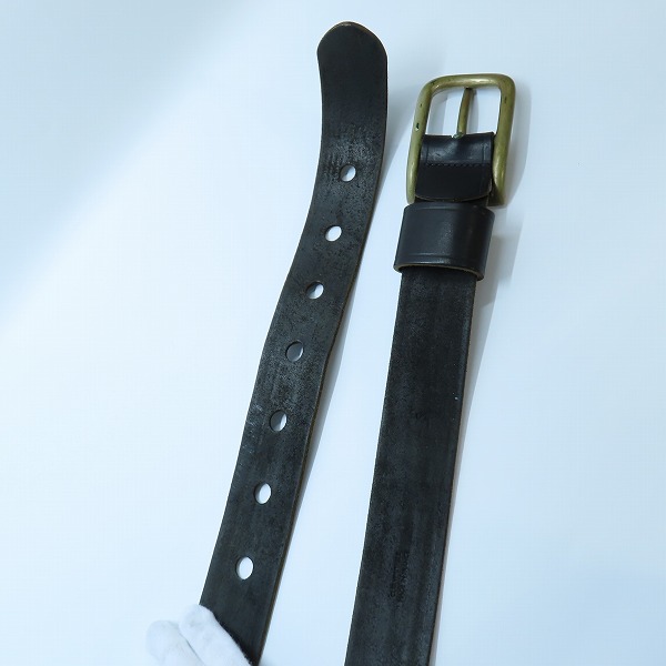 実際に弊社で買取させて頂いたMartin Margiela/マルタンマルジェラ 初期 アーティザナルライン レザーベルト/Sの画像 2枚目