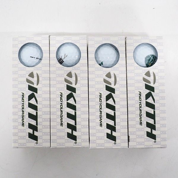 実際に弊社で買取させて頂いた【未使用】Kith×TaylorMade/キス×テーラーメイド TP5 ゴルフボール ホワイト 1ダースの画像 1枚目