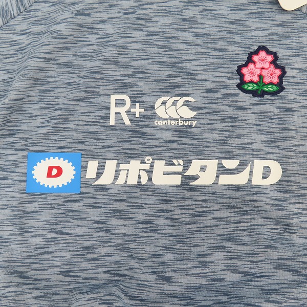 実際に弊社で買取させて頂いた【未使用】CANTERBURY/カンタベリー ラグビー日本代表 /JAPAN L/S WORKOUT TEE/ワークアウト Tシャツ R34087JPB/4Lの画像 5枚目