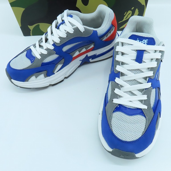 実際に弊社で買取させて頂いたA BATHING APE/アベイシングエイプ SHARK STA JAPAN/シャークスタ イタリア スニーカー/OZXSHMX91305M/26