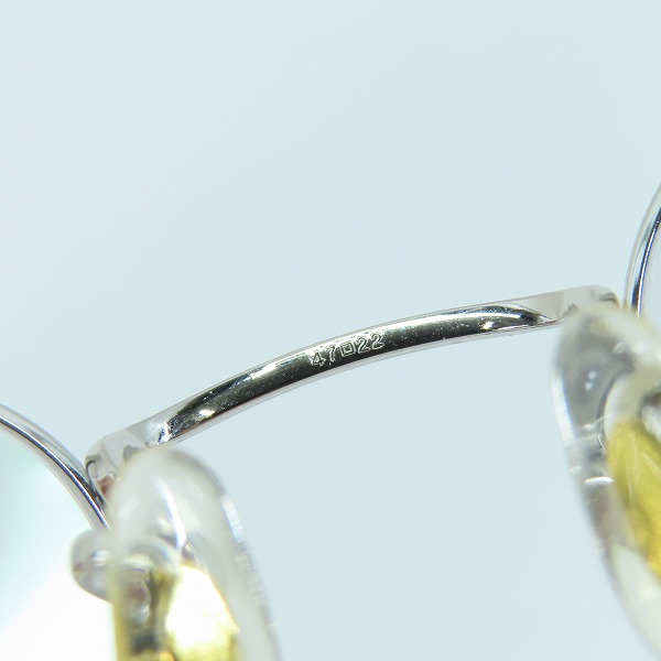 実際に弊社で買取させて頂いたOLIVER PEOPLES/オリバーピープルズ GREGORY PECK メガネフレーム 5036の画像 8枚目
