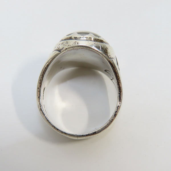 実際に弊社で買取させて頂いたCRAZY PIG DESIGNS/クレイジーピッグ クリスタル スカルリング CPJ137/21-21.5号の画像 5枚目