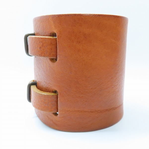 実際に弊社で買取させて頂いたMartin Margiela/マルタンマルジェラ 初期 レザーブレス バングルの画像 2枚目