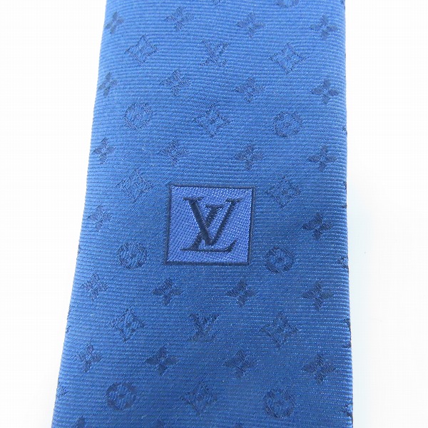 実際に弊社で買取させて頂いた【JPタグ】LOUIS VUITTON/ルイヴィトン モノグラム総柄 シルクネクタイ M75988の画像 6枚目