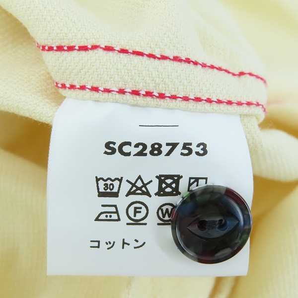 実際に弊社で買取させて頂いた【未使用】 SUGAR CANE/シュガーケーン F.ROMANCE 9.5oz HEAVY TWILL with MARBLE BUTTON/シャツ オフホワイト SC28753/Mの画像 4枚目