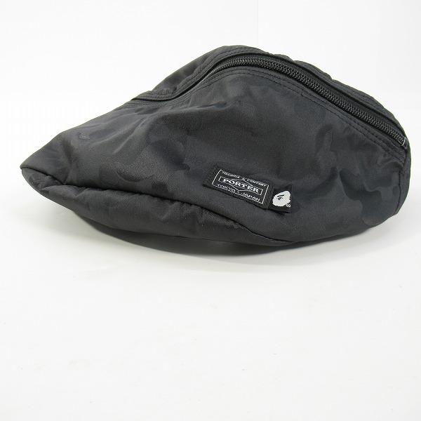 実際に弊社で買取させて頂いたPORTER×A BATHING APE/ポーター×アベイシングエイプ CAMO WAIST POUCH ウエストポーチ/バッグの画像 3枚目