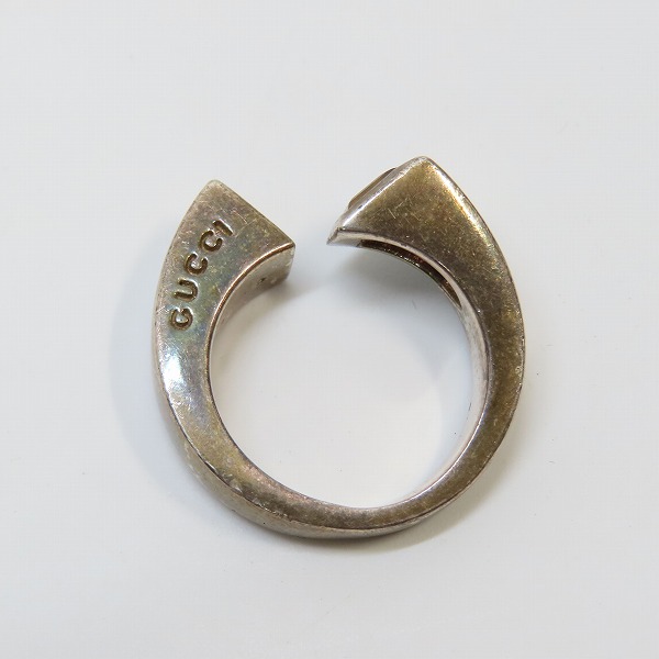 実際に弊社で買取させて頂いたGUCCI/グッチ Gマーク/ストーン リング/指輪 10号の画像 5枚目