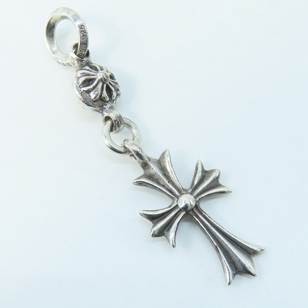 実際に弊社で買取させて頂いたCHROME HEARTS/クロムハーツ 1ボールタイニー CHクロス チャームの画像 1枚目