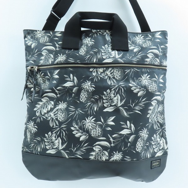 実際に弊社で買取させて頂いたポーター×エッセンシャルデザインズ×レインスプーナー カウレザー アロハ柄 2way ショルダーバッグ E161802