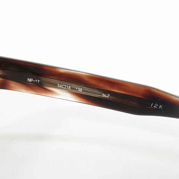 実際に弊社で買取させて頂いた999.9/フォーナインズ アイウエア メガネフレーム NP-17の画像 3枚目