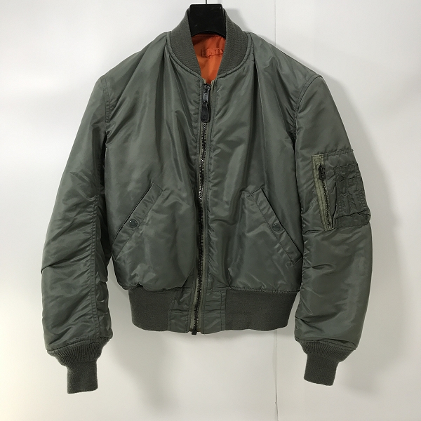 実際に弊社で買取させて頂いたALPHA INDUSTRIES/アルファインダストリーズ MA-1 1968復刻モデル リバーシブル フライトジャケット MIL-J-8279D/S