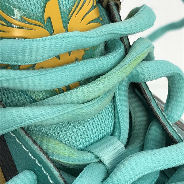 実際に弊社で買取させて頂いたPuma/プーマ MB02 Honeycomb/ハニカム ラメロ・ボール シグネイチャーモデル"Turquoise/Black/Yellow" 377590-01/27.5の画像 6枚目