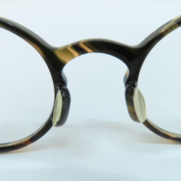 実際に弊社で買取させて頂いた金子眼鏡/カネコガンキョウ 井戸多美男作 メガネフレーム/アイウェア T448-5の画像 3枚目